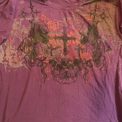 Men’s Purple Graphic Tee | Size L