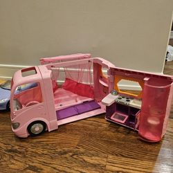 Barbie Camper, Car and battery operated horse 