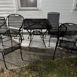 Wrought Iron Patio Table