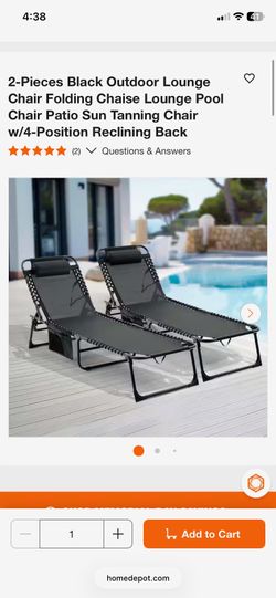 Brand new two patio lounge chairs for $70