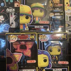 Stranger Things Blacklight Funkos