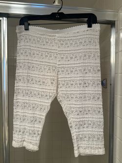 White lace leggings from Nordstrom