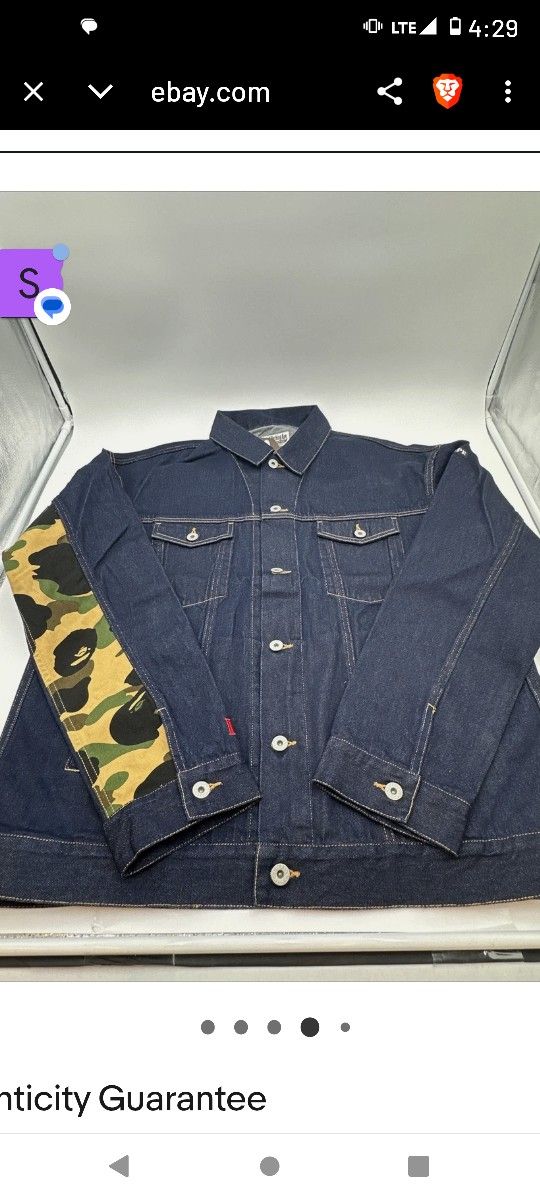 A Bathing Ape Denim Jacket