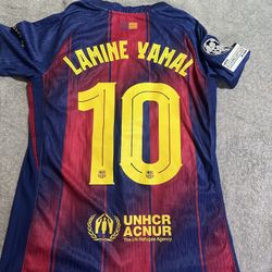 Lamine Yamal Barcelona Jersey Men Size Small