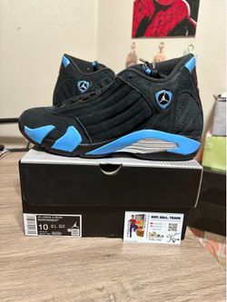 Size 10 - Nike Air Jordan 14 Retro Black University Blue (2026)
