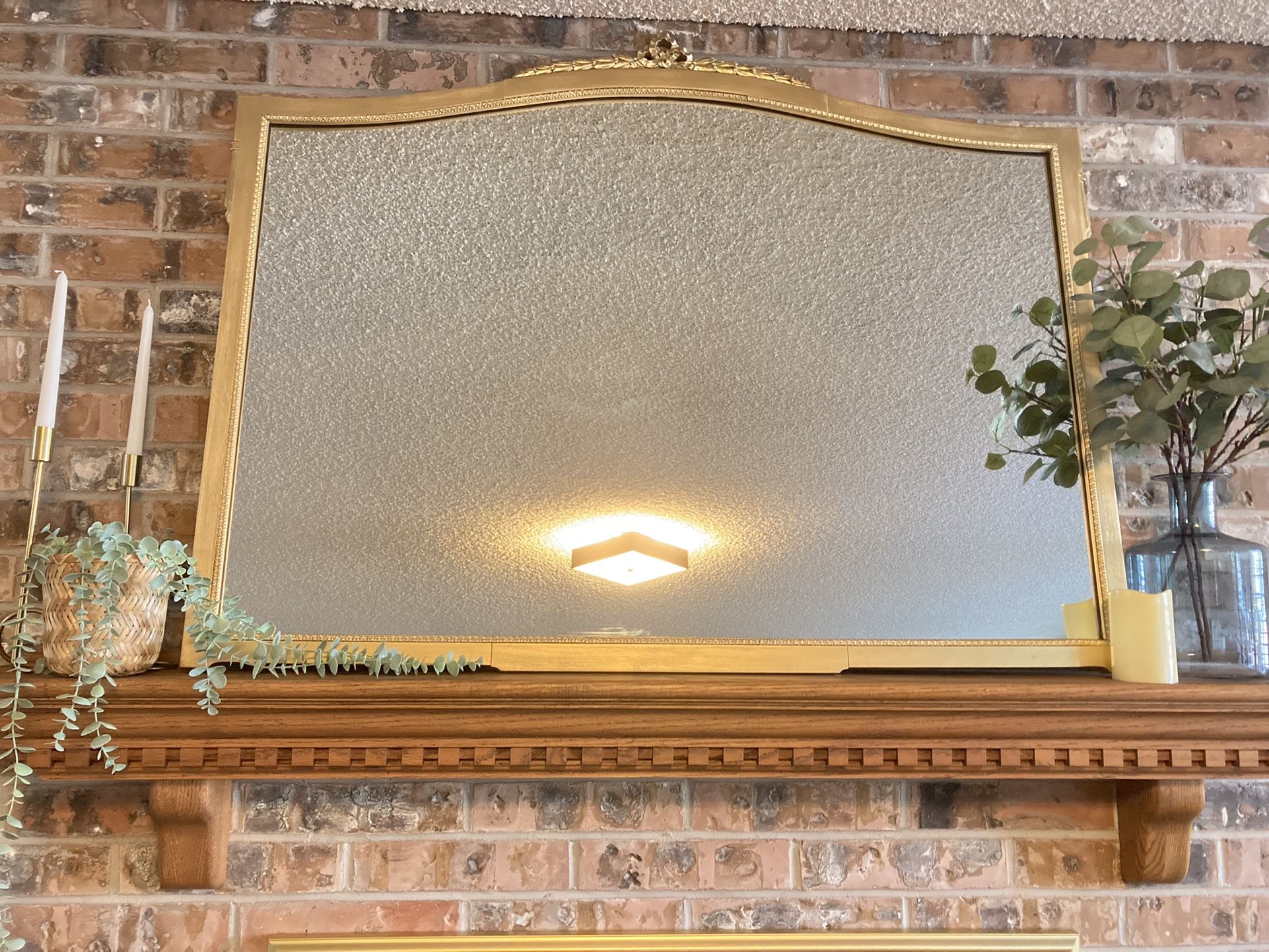 Vintage  Arched Gilded Mirror