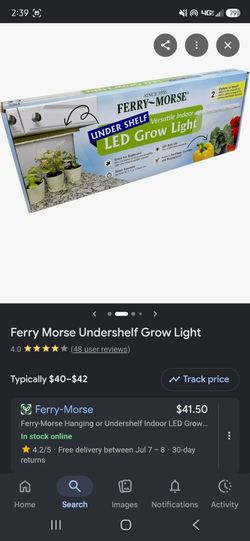 Ferry-Morse Hanging or Undershelf Indoor LED Grow Light