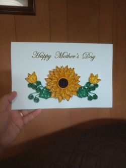 Handmade Quilled Mother's Day Card