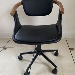 Faux Leather Black Office Chair