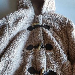 girls coffee shop sherpa wubby winter coat ski jacket size 8