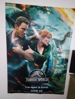 Jurassic world.    FALLEN Kingdom poster