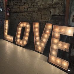 LOVE wooden letters 
