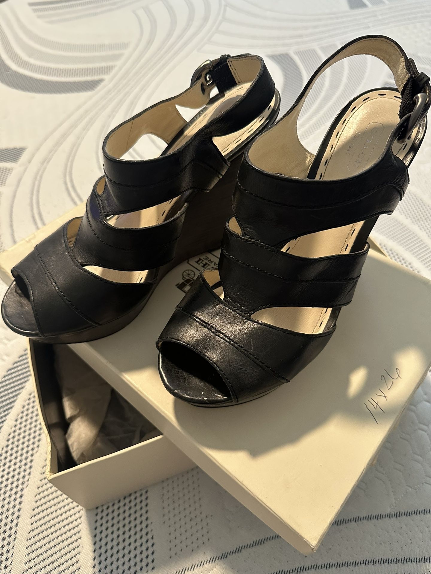 Coach Wedge Heels Black