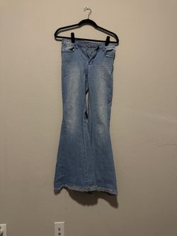 SHEIN Women's Light Wash Flare Jeans Size Small