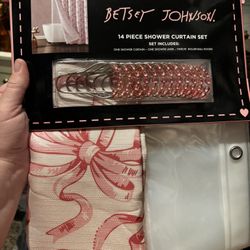 Shower Curtains 3 Piece Set Betsey Johnson 