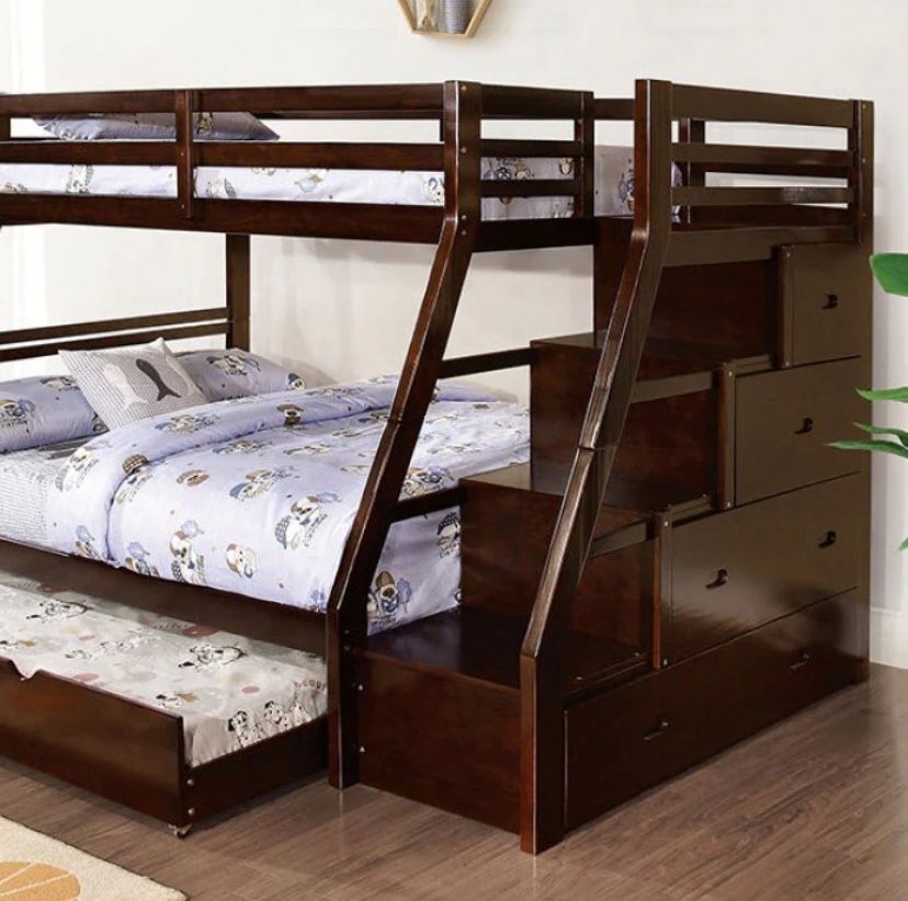 Triple Bunk Bed Twin Top Full Middle Twin Tumbler 