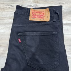 All Black Washed 501s Size 32x30