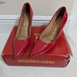 Elegant Red Vizzano Heels