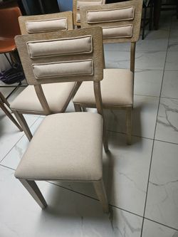 Set of 4 Upholstered Dining Chairs