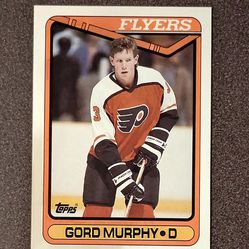 1990 Topps Gord Murphy Philadelphia Flyers #302 Rookie RC Hockey Card Vintage Collectible NHL