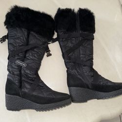 Coach Faux Fur Boots 