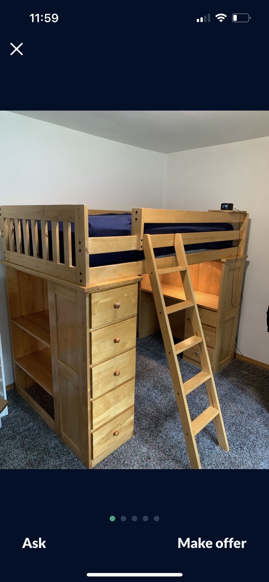 Bunk Bed Solid Wood