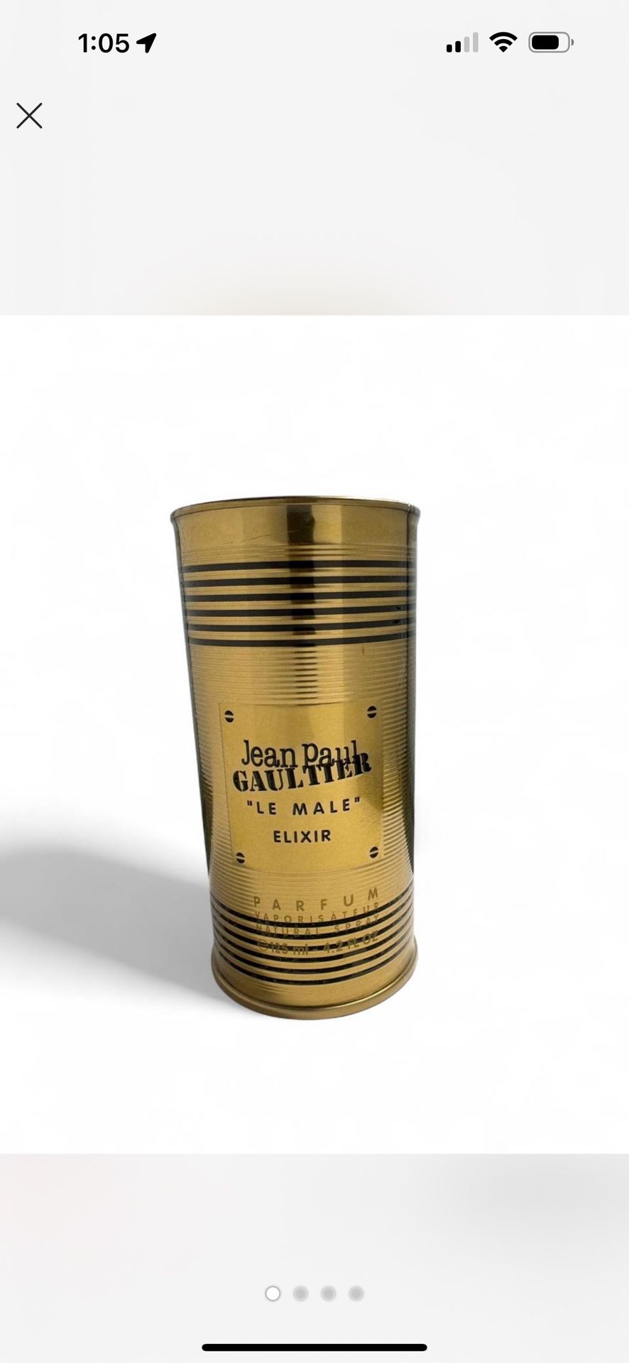 Jean Paul Gaultier Le Male Eau de Parfum 2000s vintage gold tin perfume 4.2 Fl Oz #jeanpaulgaultier #jpg #vintage #fragrancecollection #luxuryfragranc