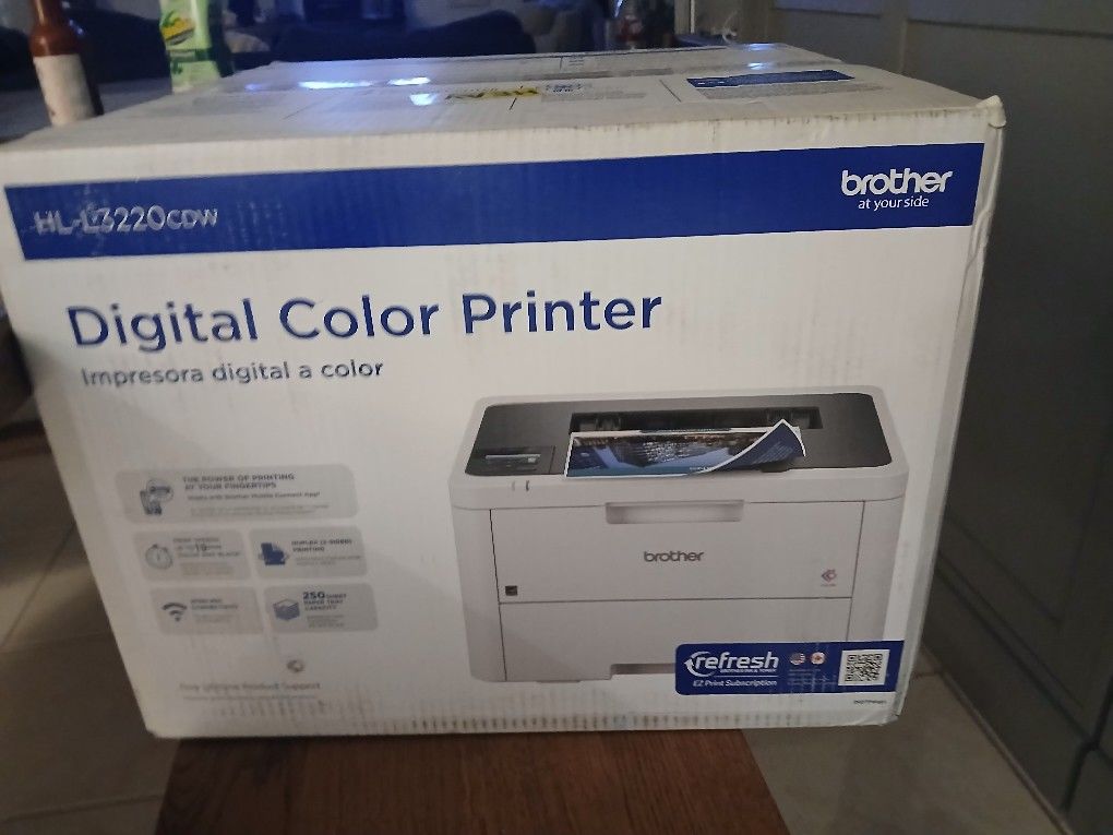 Brother HL-L3220CDW Wireless Compact Digital Color Printer with Laser Quality Output, Duplex and Mob