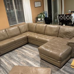 Leather Couch 6 piece set 