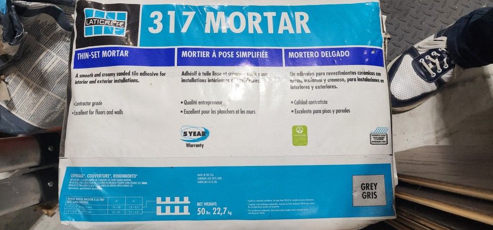 Laticrete 317 Mortar (4) 50lb Bags GREY $10 for all!