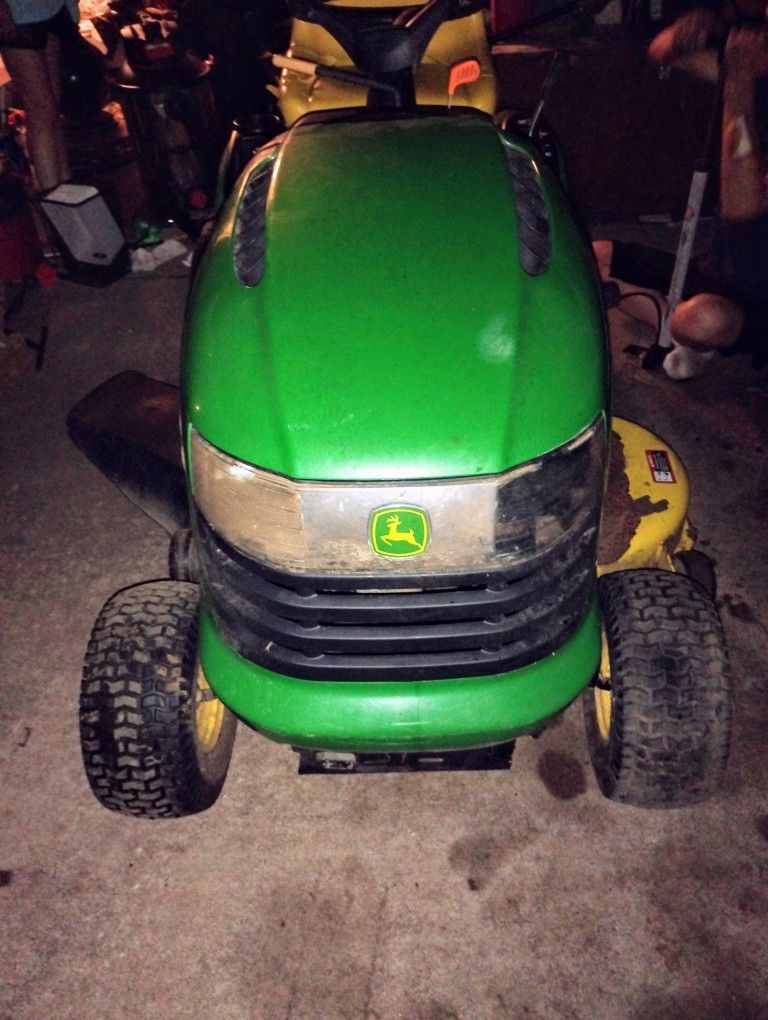 John Deere L110 mower with 42" deck, Kohler 17.5 HP engine, serviced, And Running