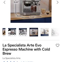 La Specialista Arte Evo Espresso Machine with Cold Brew 