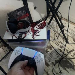 Ps5 With Headset & 50 inch Tv