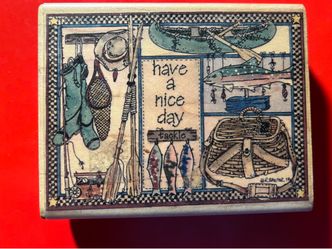 Have a nice day rubberstamp