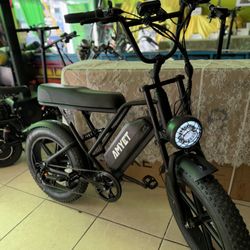 AMYET G60 Peak 1500W Electric Bike, 20" Fat Tire E-Mountain Bikes, 48V 20Ah 32MPH Ebike for Adults Full Suspension