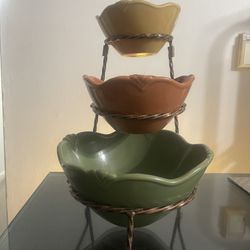 3 Tier Serving Bowls Pavilion Atumm By Princess House OFFERS ARE WELCOME