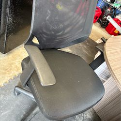 Black Computer Desk Office Rolling Chair