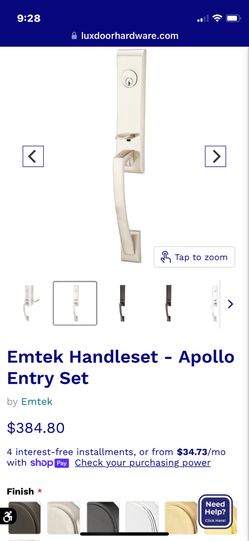 EMTEK  HANDLE SET - Apollo Entry Set