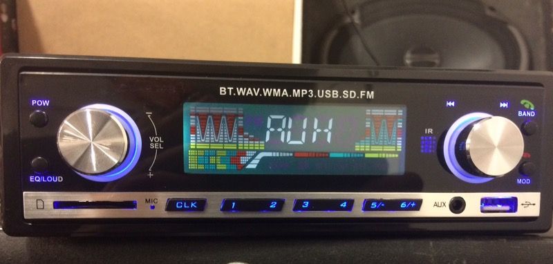 NEW Single din MOSFET car stereo 60X4 240 watt with BLUETOOTH USB AUX SD CARD AM FM Sony kenwood alpine pioneer jvc iPhone android 7 plus