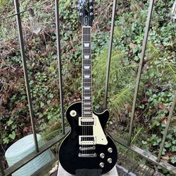 Epiphone Les Paul Classic Electric Guitar - Ebony (w/ hard case)