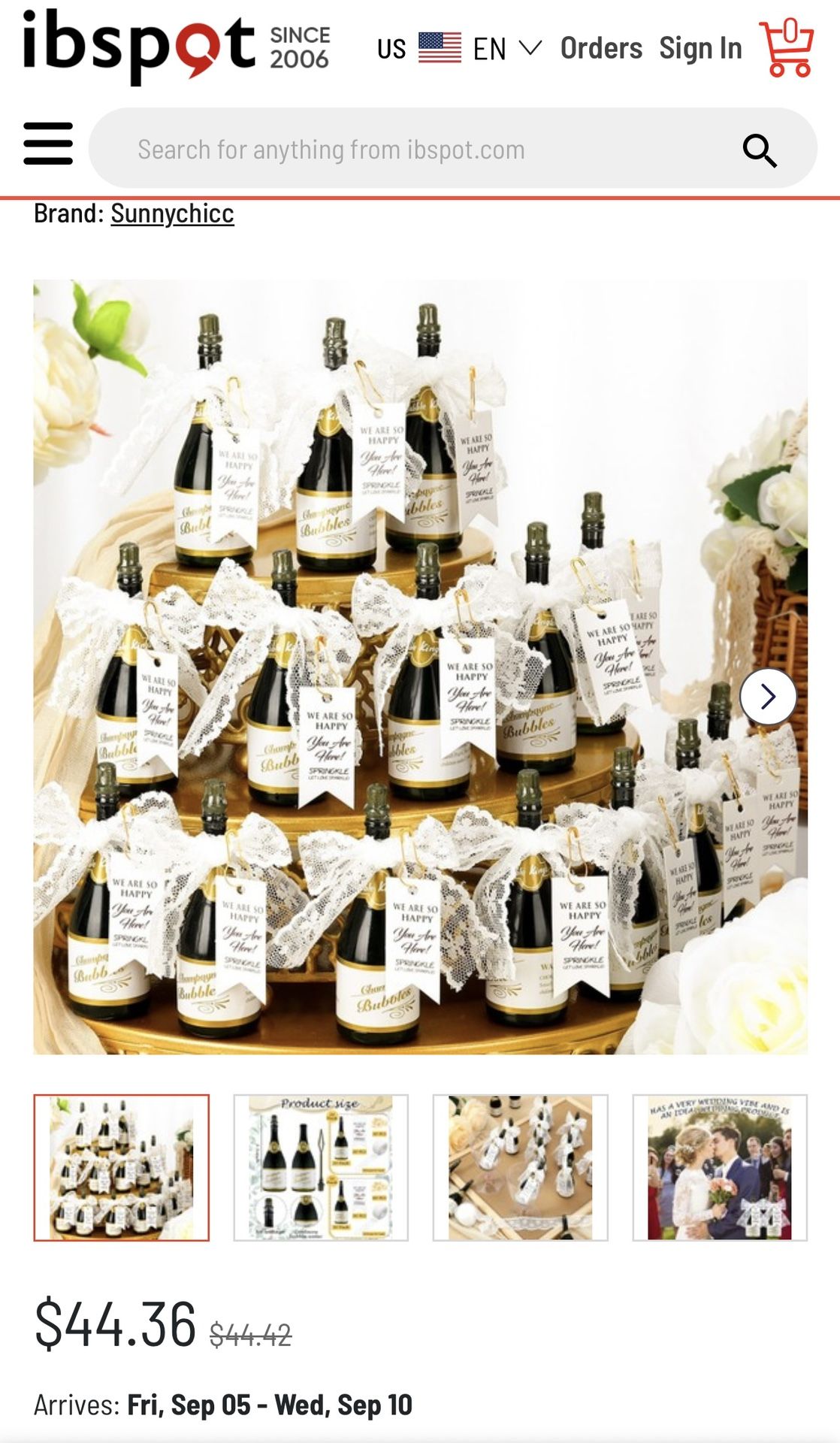 New In Box 20 Mini Champagne Bottles With Bubbles, Lace, Tags $20.00