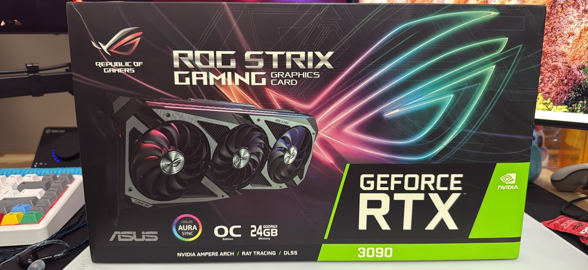 Water Blocked ASUS ROG Strix 3090 OC 24GB GDDR6X Graphics Card GPU