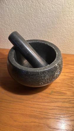 Mortar marble bowl w pester