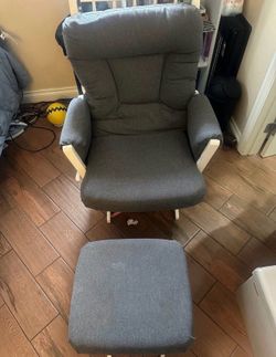Dutailier Extra wide rocking chair glider with ottoman