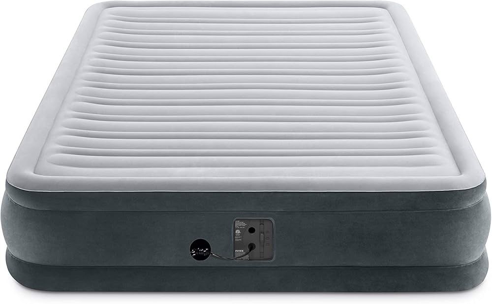 Intex Comfort Dura-Beam Airbed Internal Electric Pump Bed Height Elevated