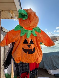 12m baby pumpkin costume