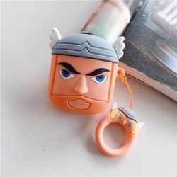 3D Thor AIRPODS SHOCK Proof Case: Marvel'COMIC' Military Silicone
