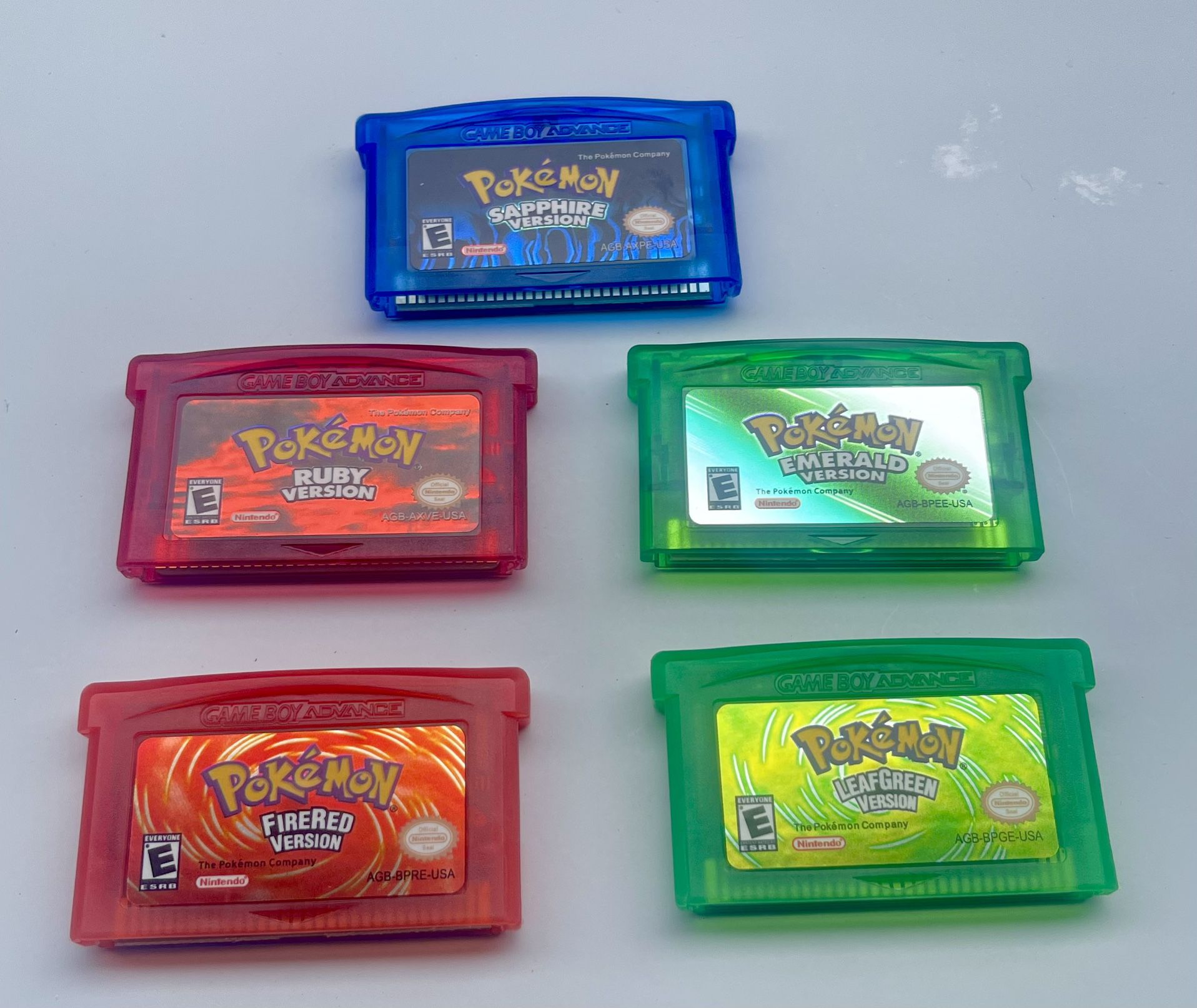  Pokemon Ruby, Emerald, Sapphire, Fire Red,  Leaf Green Version Nintendo Game Boy