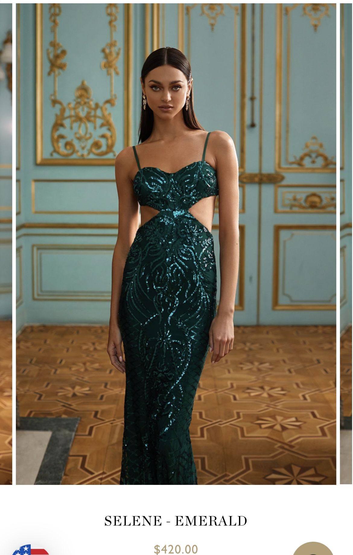 alamour the label green dress Luan Emerald Green Sequin Gown | Afterpay | Klarna