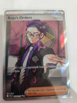 Pokemon TCG Boss's Orders Full Illustration Corbeau Variant 256/217
